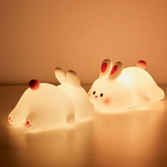 Rechargeable-LED-Soft-Touch-Silicone-Kids-Bunny-Lamp-Silicone-Animal-Sensor-Night-Light_1 - Loja Eleeven