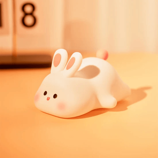 Rechargeable-LED-Soft-Touch-Silicone-Kids-Bunny-Lamp-Silicone-Animal-Sensor-Night-Light_2 - Loja Eleeven